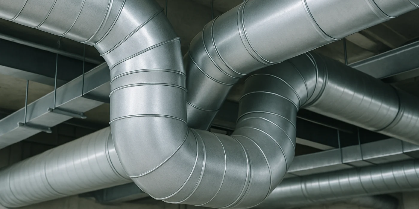 Metal air ducts from Cristal Air Conditioning Repair in West Lake Hills, TX - HVAC Duct Cleaning